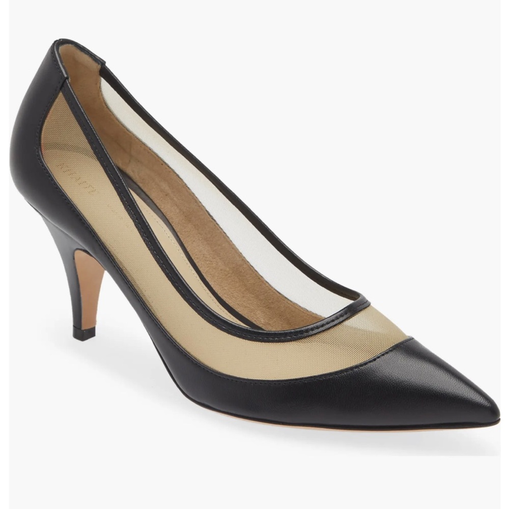 KHAITE Black and Cream Heels